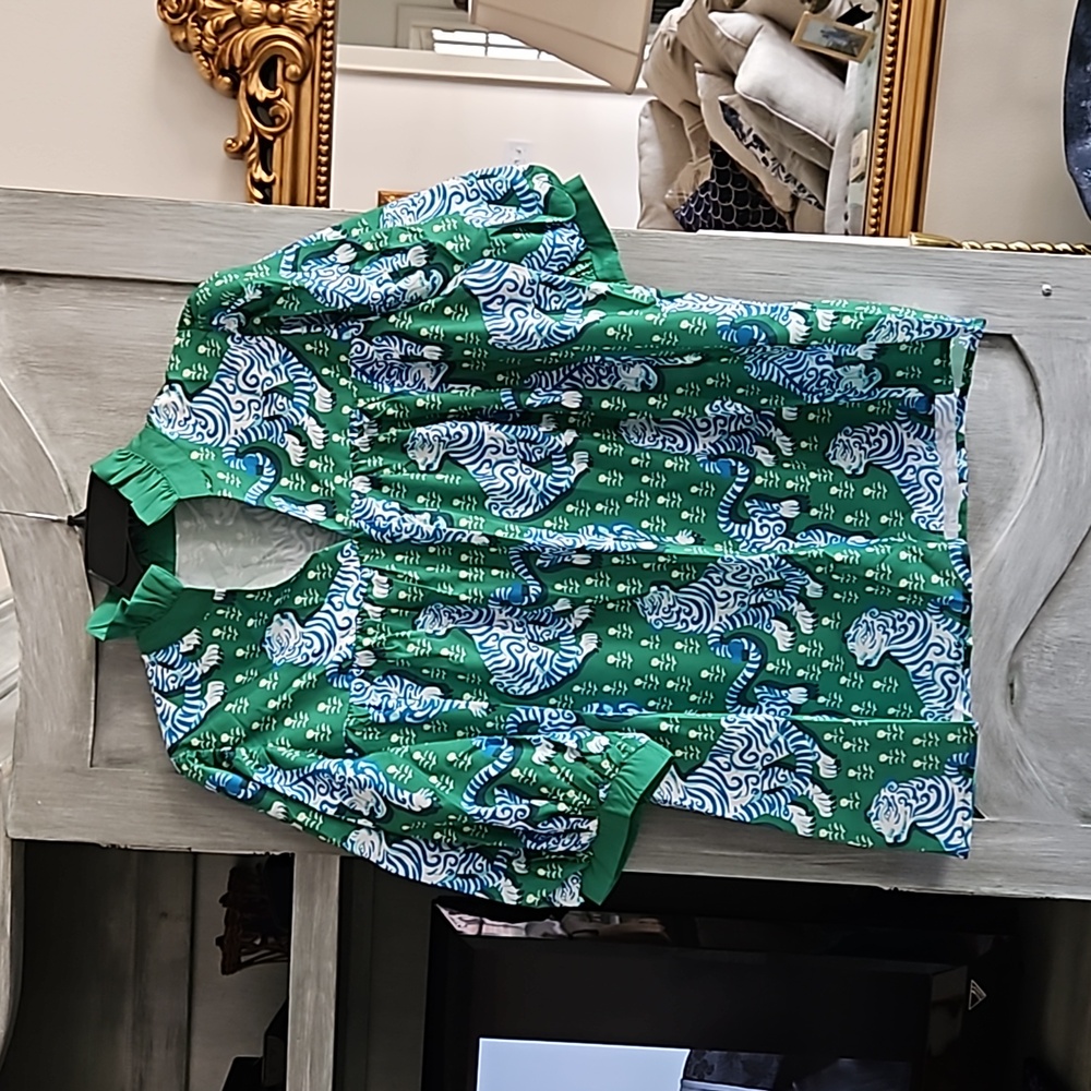 Blue tiger shirt